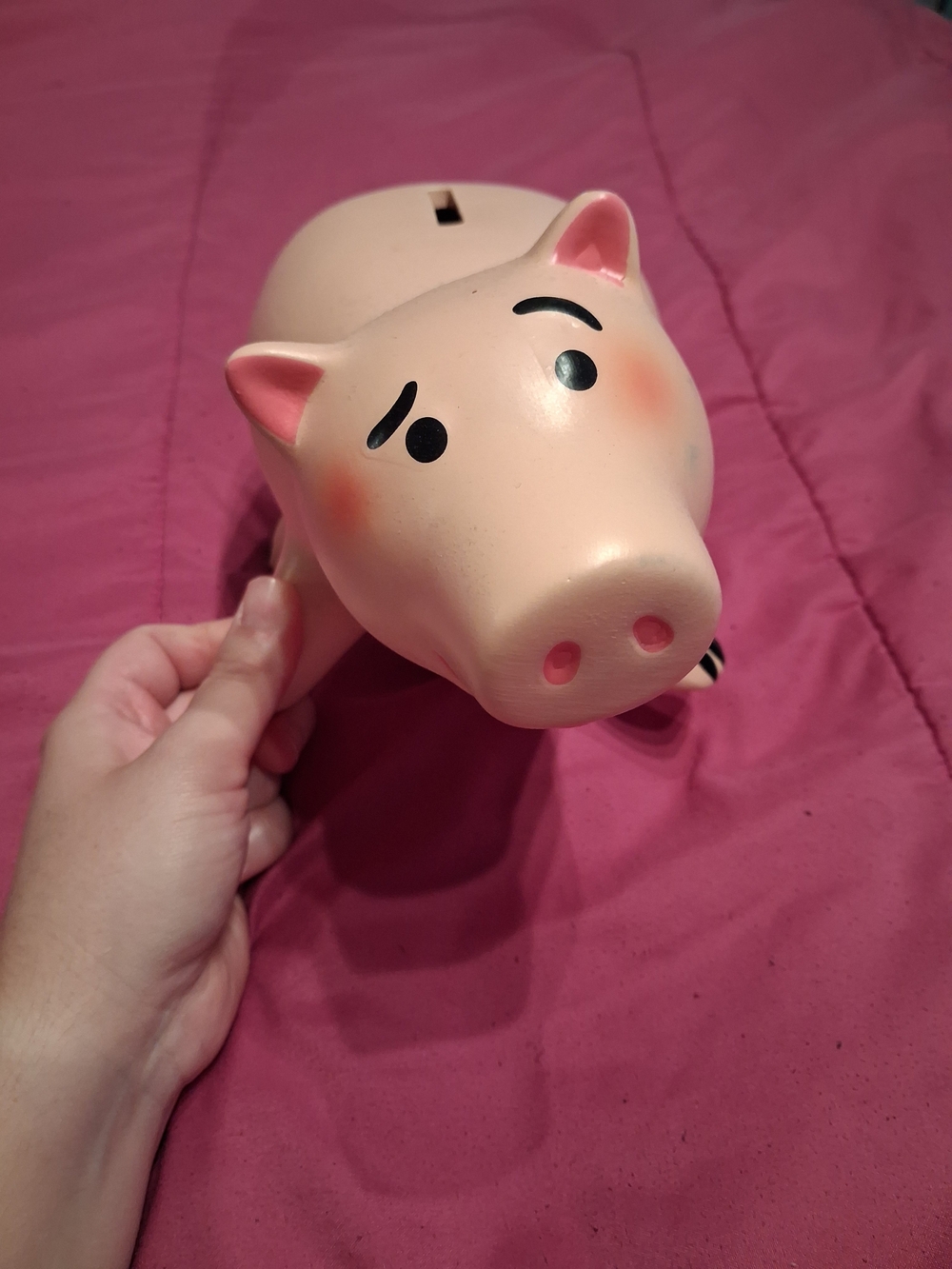 Toy Story, HAMM, Pink Piggy Bank Coin Bank for Kids